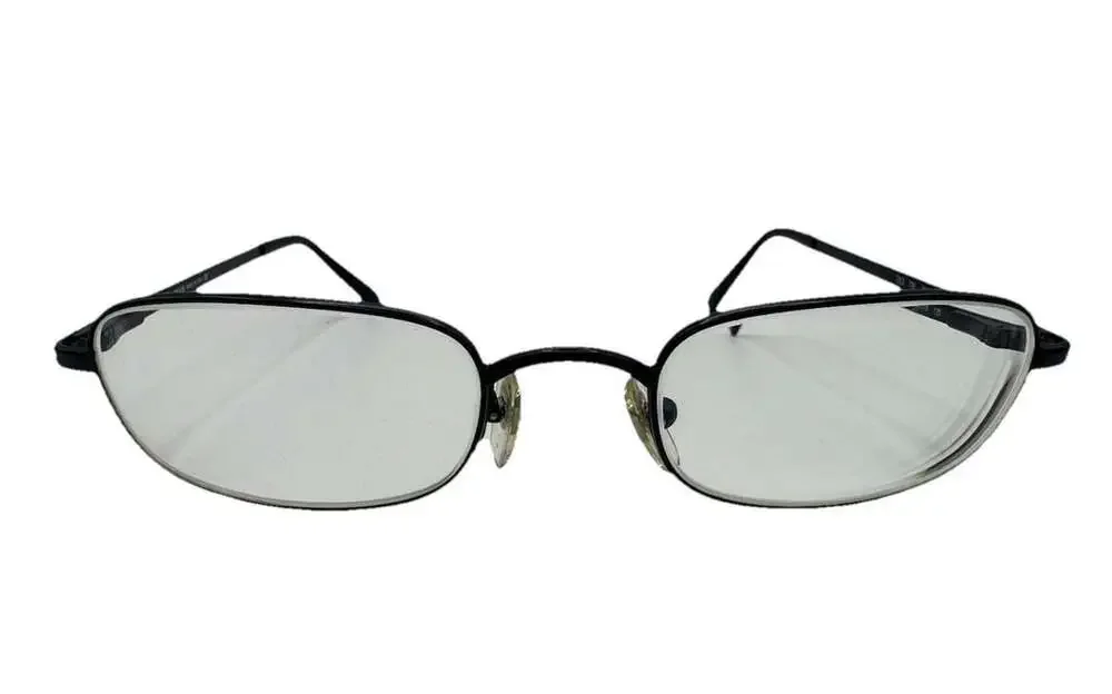 Giorgio Armani Eyeglasses 283 706 Black Rectangular Metal Frames 50-19 135